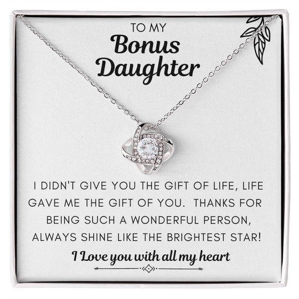 To my Bonus Daughter Necklace, Bonus Daughter, Step Daughter Gift, Birthday  Gift | eBay